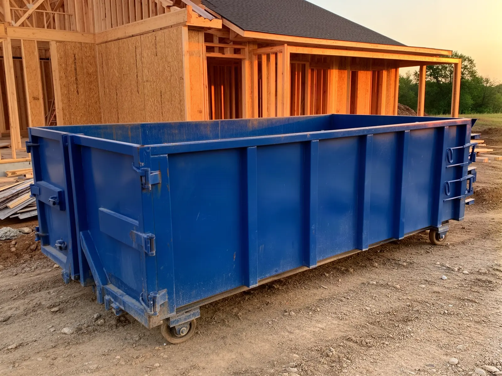 Roll-off dumpster from Harlingen Blue Collar Dumpster Rental in Harlingen, TX